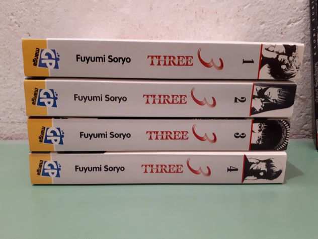 THREE VOLUMI DA 1 A 4 - FUYUMI SORYO - GP MANGA - FUMETTI USATI