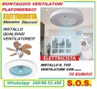 Montaggio ventilatore a soffitto Roma laurentina 