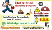 Montaggio lampadario Roma Piramide