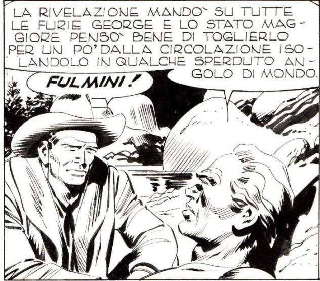 Ticci, Giovanni - 1 Original page - Tex 272 - quotil disertorequot - 1983