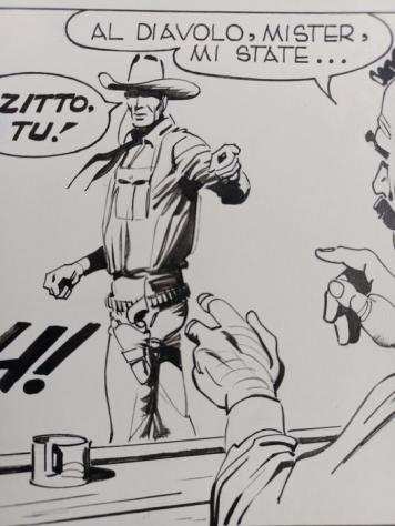 Ticci, Nizzi - 1 Original page - Tex, Gigante n. 361 - Le Colline del Vento - 1990