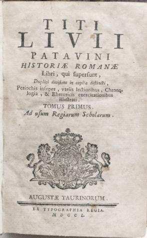 Tito Livio - Historiae Romanae - 1750