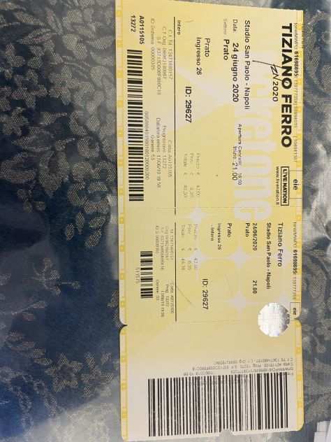 Tiziano Ferro Prato Stadio Maradona 28 Giugno 2023