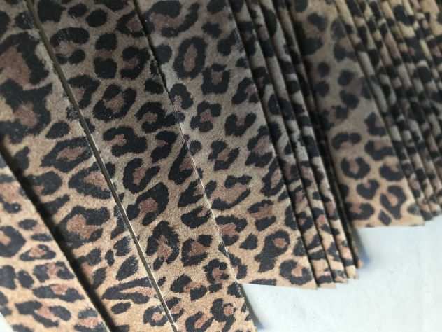 Tomaie pelle finitura leopardata per zoccoli ciabatte donna