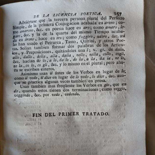 Tomasi, Pedro - Nueva y completa gramatica italiana explicada en espanol, dividida en dos tratados el primero - 1779