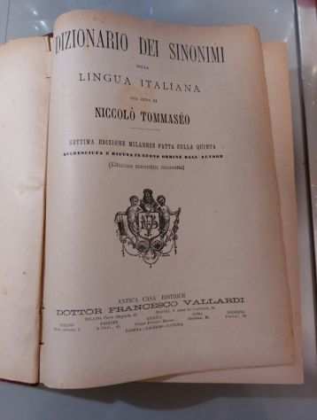 Tommaseo,Dizionario dei sintildeonimi della lingua italiana