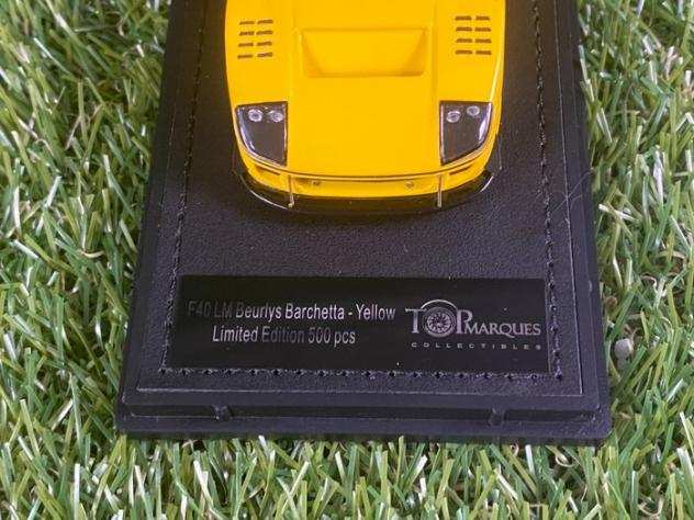 Top Marques 143 - 1 - Modellino di auto - Ferrari F40 LM Beurlys Barcetta Yellow