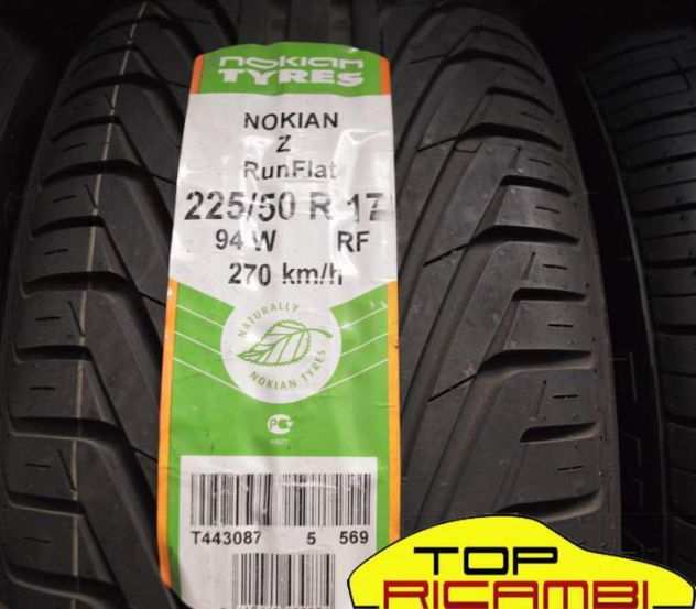 TOP RICAMBI 4 Gomme Nokian Runflat 225 50 17
