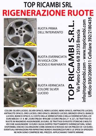 TOP RICAMBI SVERNICIATURA e VERNICIATURA cerchi