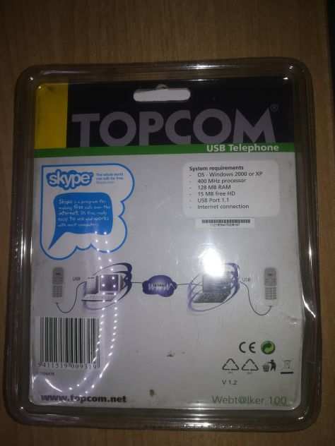 TOPCOM USB Telefono WEBTALKER 100 IN Scatola