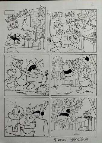 Topolino I TL 3479-3 - Paperino e la bacchetta magica - inked page 8  sketch page - (2021)