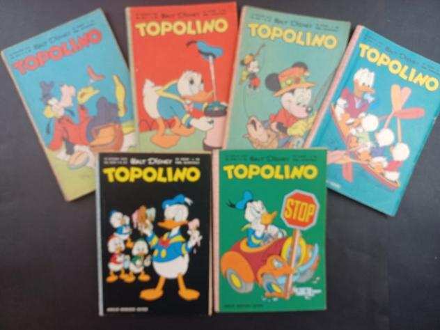 Topolino Libretto - 6 Comic - Prima edizione - 1959