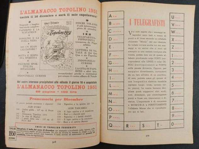 Topolino Libretto n. 22 - Albo completo di Bollino - Spillato - Prima edizione - 1950