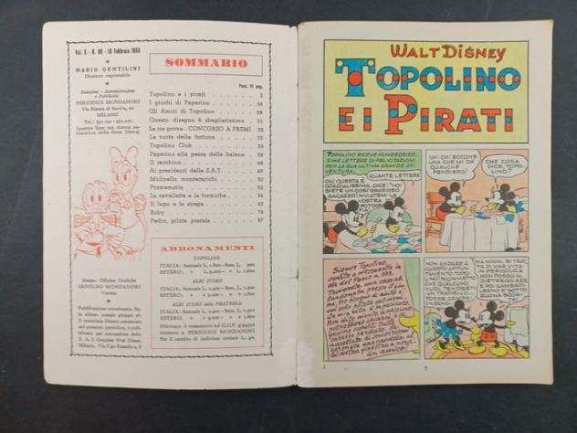 Topolino Libretto n. 60 - Albo completo di Bollino - Spillato - Prima edizione - (1953)