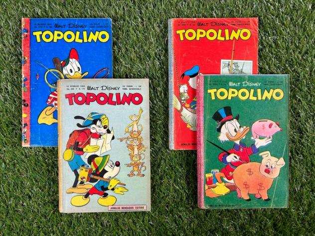 Topolino Libretto nn. 139, 179, 192, 193 - Completi di bollino - 4 Album - Prima edizione - 19561958