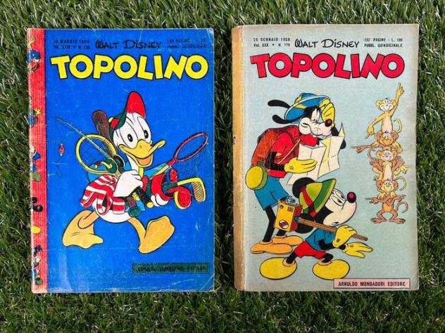 Topolino Libretto nn. 139, 179, 192, 193 - Completi di bollino - 4 Album - Prima edizione - 19561958
