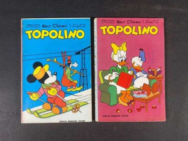 Topolino Libretto nn. 261, 262, 263, 267, 269 - Completi di bollino - Prima edizione - (1960)
