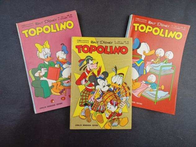 Topolino Libretto nn. 262, 263, 264 - 3 Comic - Prima edizione - 1960