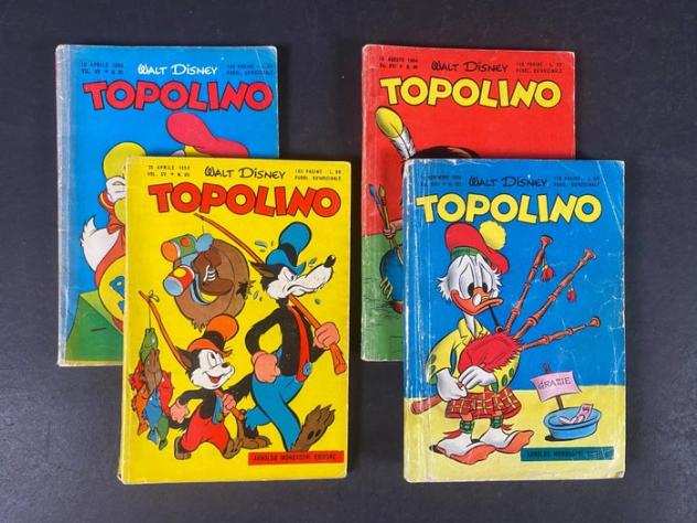 Topolino Libretto nn. 88, 89, 96, 102 - Completi di bollino - Prima edizione - (1954)