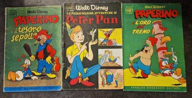 Topolino - Lotto 9 numeri Albi doro originali Topolino, Paperino, Peter Pan - (1953)