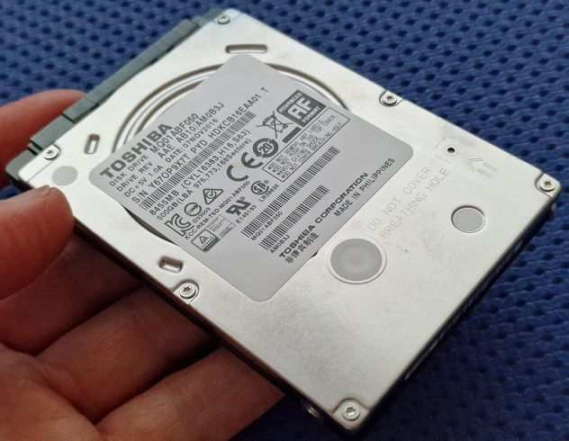 Toshiba Hdd 500Gb SATA da 2,5 pollici modello MQ01ABF050 hard disk