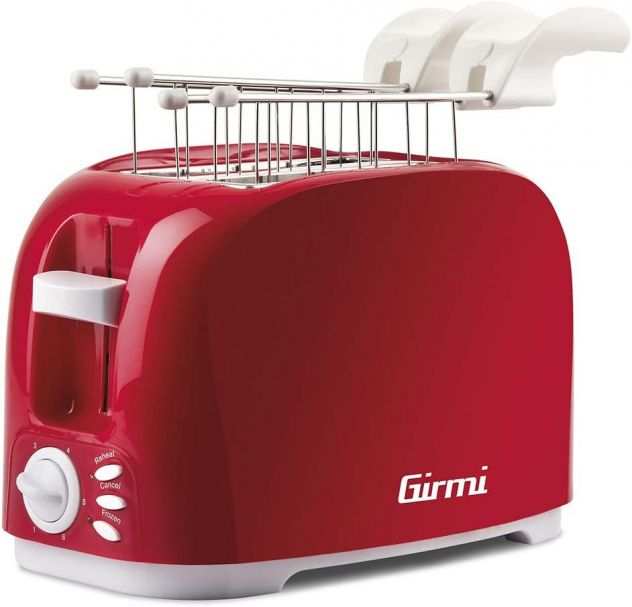 TP11 Tostapane Elettrico, 800 W, Plastica, Rosso