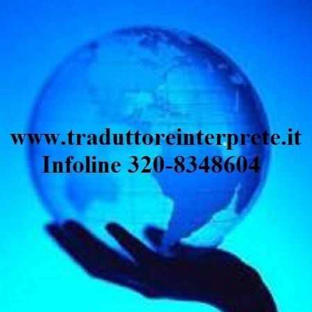 Traduttore Interprete Roma - Info al 320-8348604