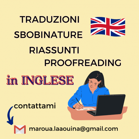 Traduzioni, Riassunti, Sbobinaturda Inglese a Italiano e da Italiano a Inglese e