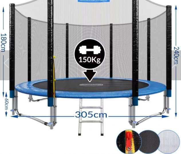 Trampolino elastico Deuba XXL