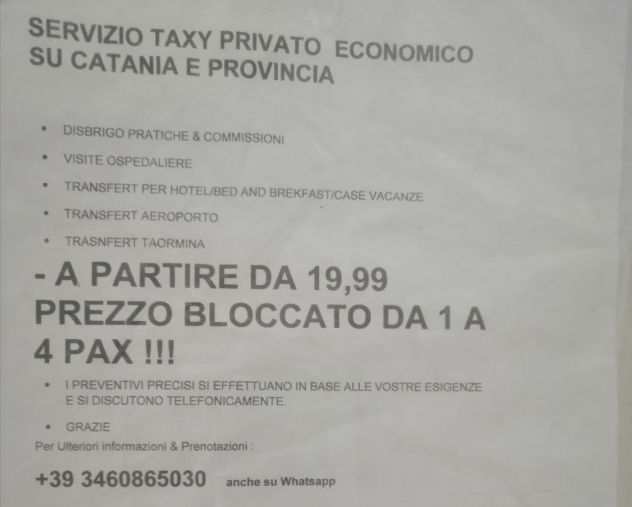 Transfert ai Prezzi piu bassi della Citta a partire da 19,99 fino a 4 Persone