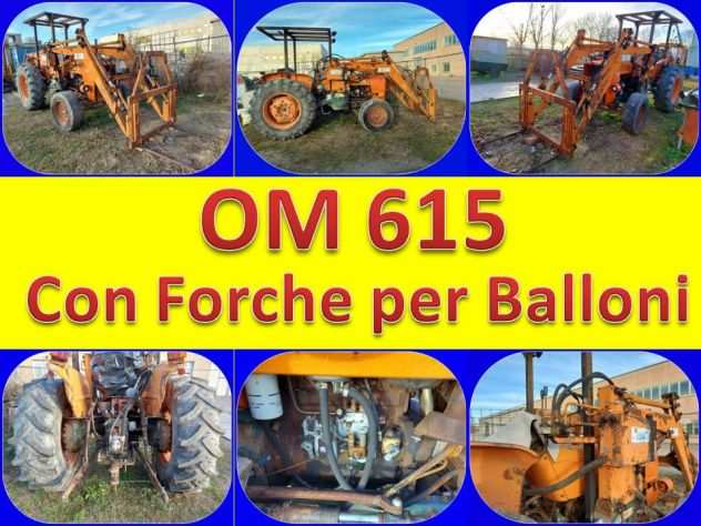 Trattore Agricolo OM 615 con Forche Balloni