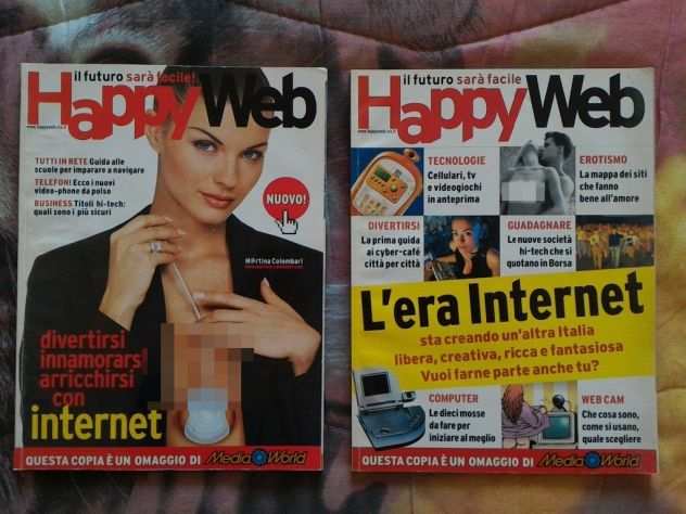 Tre riviste quotHappy Webquot anno 2000