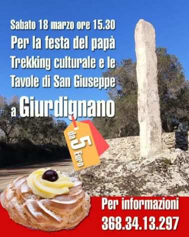 Trekking e Le Tavole di San Giuseppe a Giurdignano