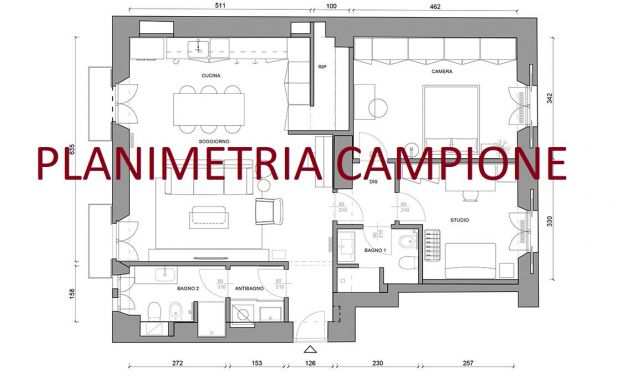 TRILOCALE CORSO MONTE CUCCO 650 EURO