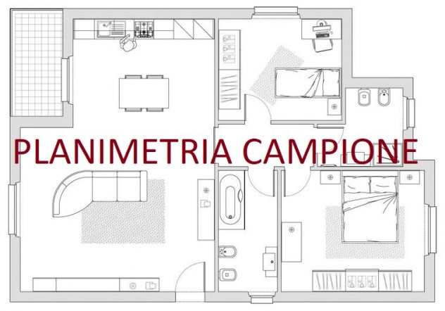 TRILOCALE ZONA CROCETTA CON POSTO AUTO 500