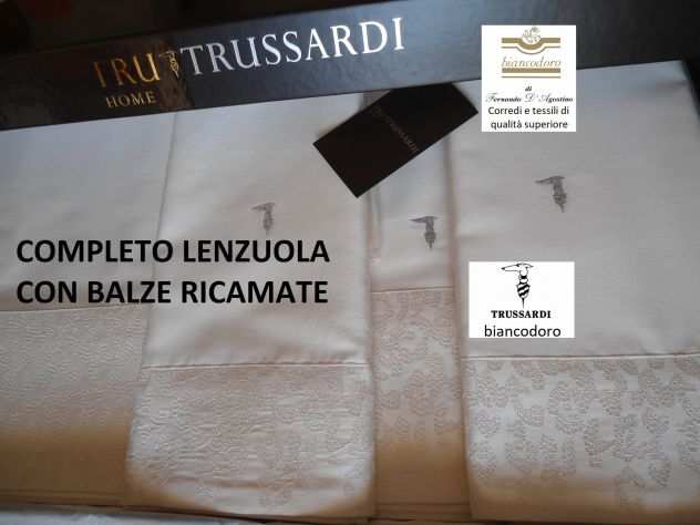 TRUSSARDI biancheria casa corredo ( varie offerte )