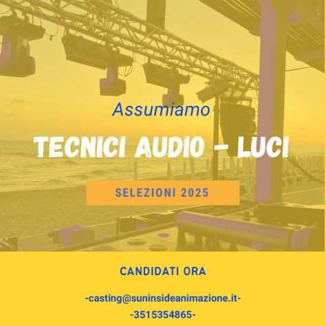 TSL (tecnici audio e luci) ESTATE 2025