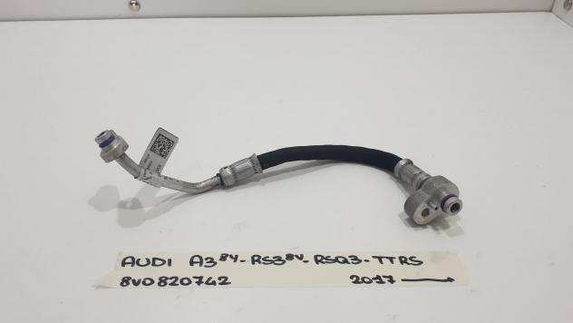 TUBO ARIA CONDIZIONATA AUDI A3 RS3 Serie (8V) 8V0820742 Benzina 2.5 TFSI (1220)
