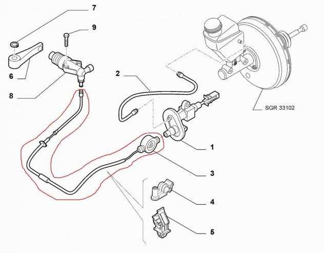 Tubo Pompa Frizione Fiorino - Qubo 1.3 D 55270027