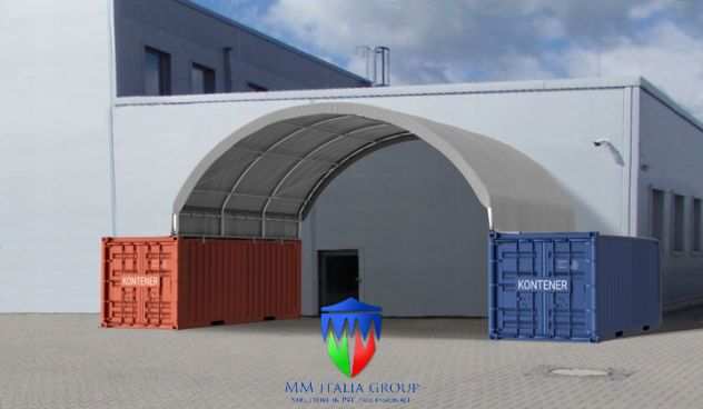 Tunnel su Container 8,0 x 6,0 x 5,6 mt per cantieri Edili