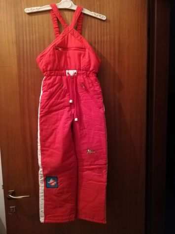 tuta pantalone salopette sci bimbo tg 34 altezza cm 133, 8 anni circa