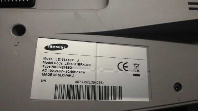 TV LCD 15quot Samsung LE15S51BPXXEC