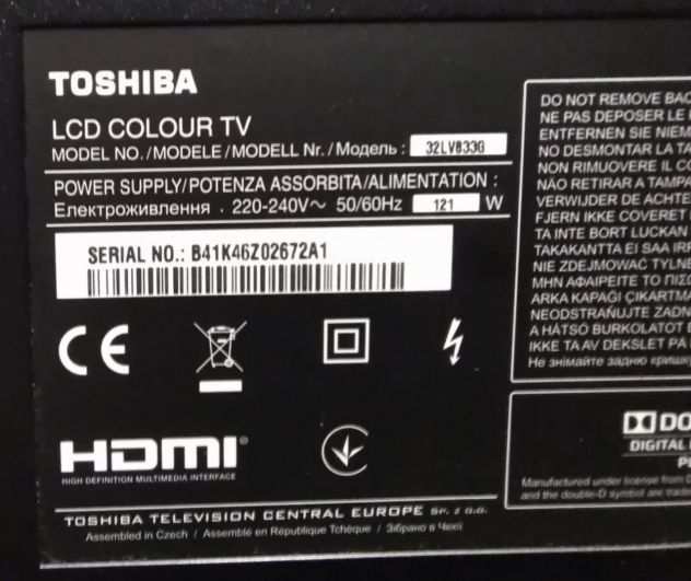 TV LCD Toshiba 32 pollici
