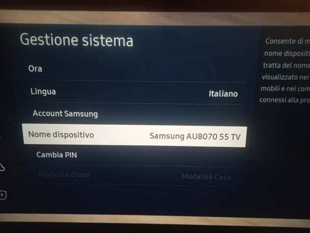 TV Samsung AU8070 55