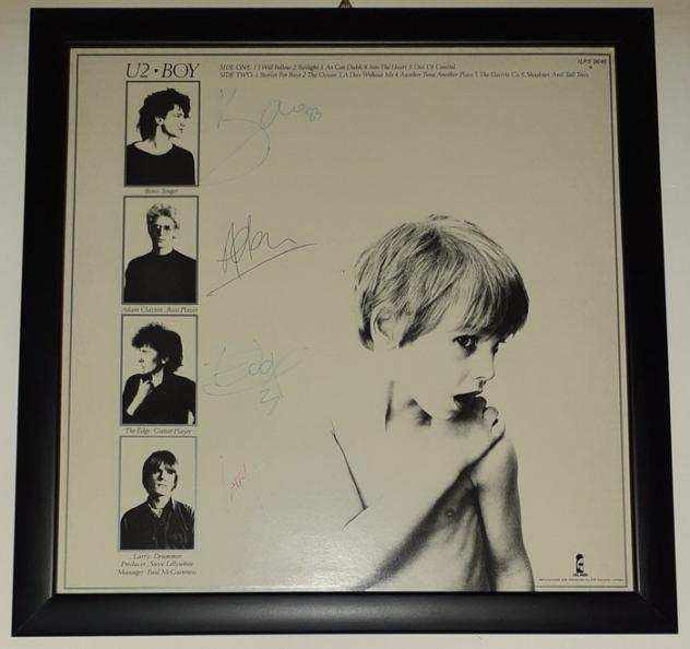 U2 - Album - 1980 - Certificato, Con firma autografa, In cornice