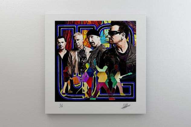 U2 - By artist Raffaele de Leo - Fine Art Gicleacutee - Original by Raffaele De Leo - Limited edition 810