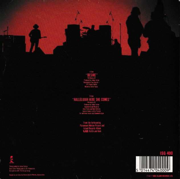 U2 - Desire  Hallelujah Here She Comes - 7  45 giri 1988 Gatefold U.K