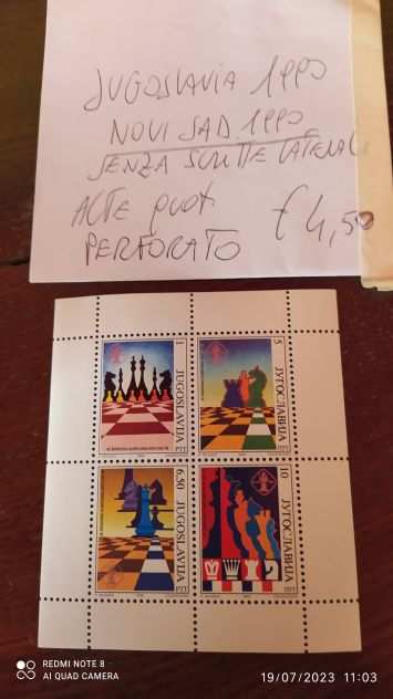 Ultimo gruppo di francobolli della Jugoslavia nuovi