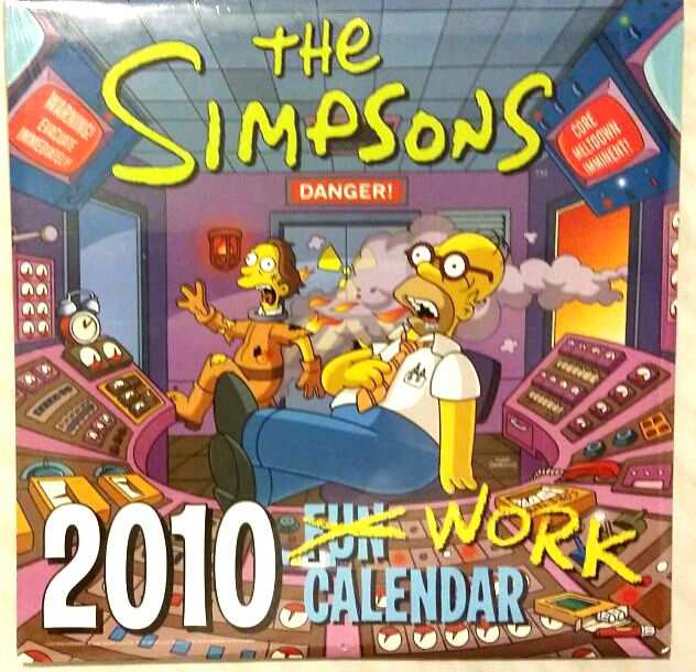 UN ANNO NELLA VITA DI SPRINGFIELD THE SIMPSONS CALENDAR WORK 2010 BLISTERATO