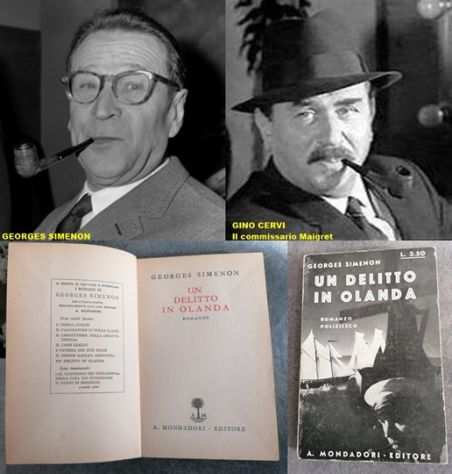 UN DELITTO IN OLANDA, GEORGES SIMENON , 1 Ed. A. Mondadori 1933.